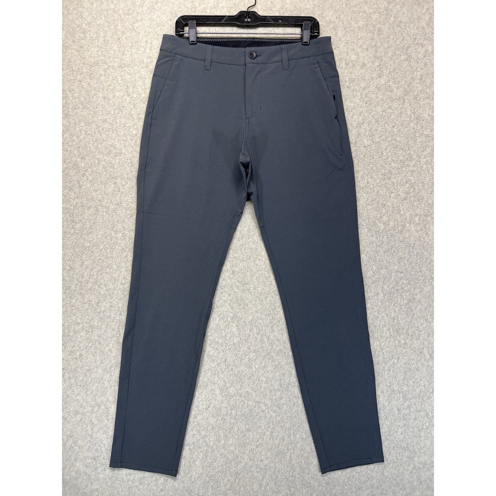 Vuori Mens Meta Pant Gray Athletic Performance Stretch Chino Pants 30x32